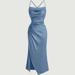 Belle Crisscross Backless Split